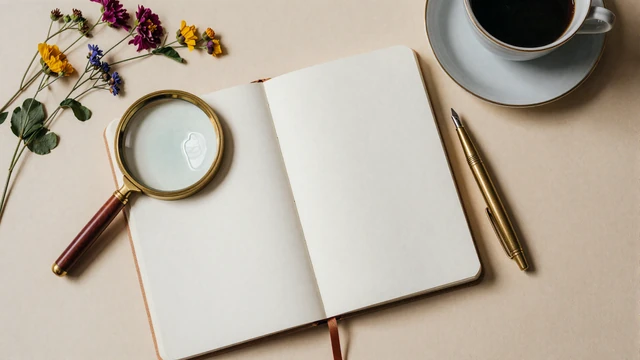 Research flat lay illustrating the science of what women find attractive in men