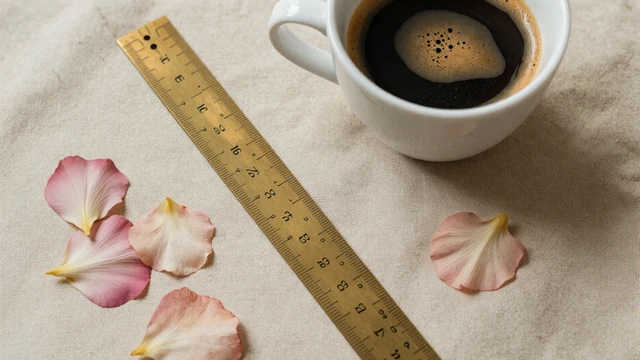 Vintage measuring ruler still life illustrating penis size statistics article